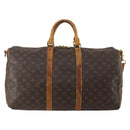 LOUIS VUITTON Monogram Keepall Bandouliere 50 Boston Bag M41416 LV Auth 193378-2