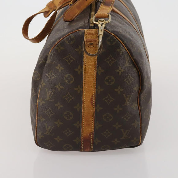 LOUIS VUITTON Monogram Keepall Bandouliere 50 Boston Bag M41416 LV Auth 193378