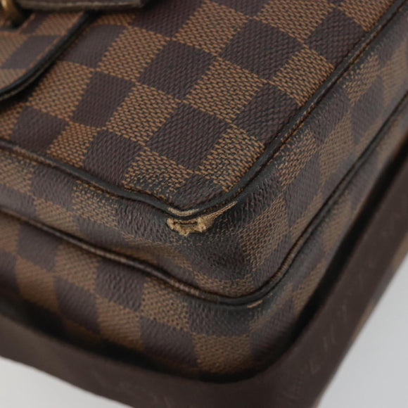 LOUIS VUITTON Damier Ebene Broadway Shoulder Bag N42270 LV Auth 193382