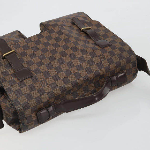 LOUIS VUITTON Damier Ebene Broadway Shoulder Bag N42270 LV Auth 193382