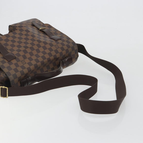 LOUIS VUITTON Damier Ebene Broadway Shoulder Bag N42270 LV Auth 193382