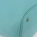 TIFFANY&Co. Shoulder Bag Leather Turquoise Blue Auth 193383V-10