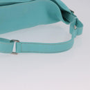 TIFFANY&Co. Shoulder Bag Leather Turquoise Blue Auth 193383V-7