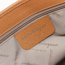 Salvatore Ferragamo Gancini Tote Bag Canvas Red Silver Auth 193384V-11
