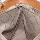 Salvatore Ferragamo Gancini Tote Bag Canvas Red Silver Auth 193384V-23
