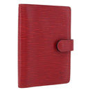 LOUIS VUITTON Epi Agenda PM Day Planner Cover Red R20057 LV Auth 193386-1