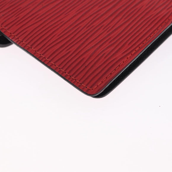 LOUIS VUITTON Epi Agenda PM Day Planner Cover Red R20057 LV Auth 193386