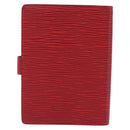 LOUIS VUITTON Epi Agenda PM Day Planner Cover Red R20057 LV Auth 193386-2