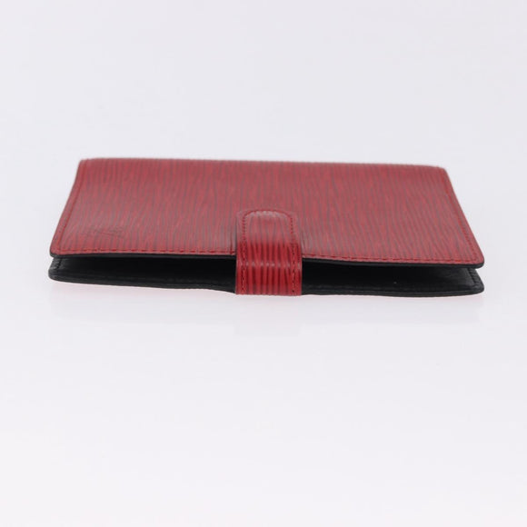 LOUIS VUITTON Epi Agenda PM Day Planner Cover Red R20057 LV Auth 193386