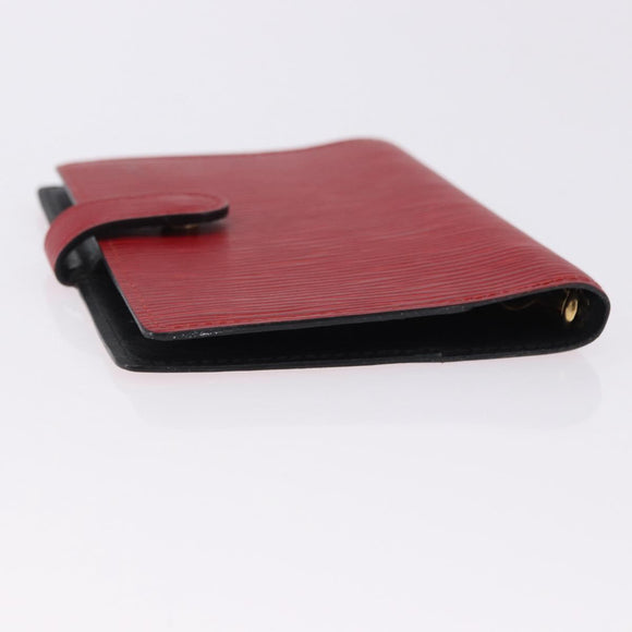 LOUIS VUITTON Epi Agenda PM Day Planner Cover Red R20057 LV Auth 193386