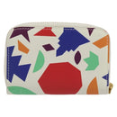 SAINT LAURENT Coin Purse Leather Multicolor Silver Auth 193388V-3