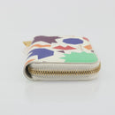 SAINT LAURENT Coin Purse Leather Multicolor Silver Auth 193388V-4