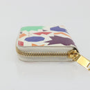 SAINT LAURENT Coin Purse Leather Multicolor Silver Auth 193388V-5