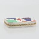 SAINT LAURENT Coin Purse Leather Multicolor Silver Auth 193388V-6