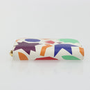 SAINT LAURENT Coin Purse Leather Multicolor Silver Auth 193388V-7