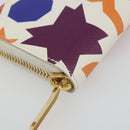 SAINT LAURENT Coin Purse Leather Multicolor Silver Auth 193388V-9