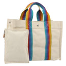 HERMES Bora Bora PM Rainbow Bag Canvas Sokoa Limited Edition Color Auth 193389A-1