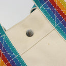 HERMES Bora Bora PM Rainbow Bag Canvas Sokoa Limited Edition Color Auth 193389A-14