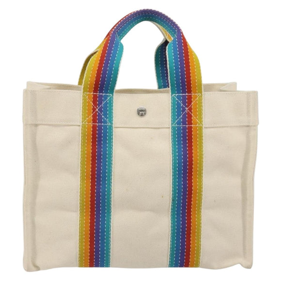 HERMES Bora Bora PM Rainbow Bag Canvas Sokoa Limited Edition Color Auth 193389A