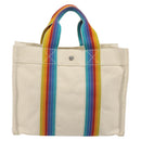 HERMES Bora Bora PM Rainbow Bag Canvas Sokoa Limited Edition Color Auth 193389A-3