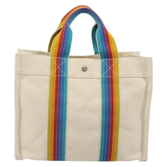 HERMES Bora Bora PM Rainbow Bag Canvas Sokoa Limited Edition Color Auth 193389A