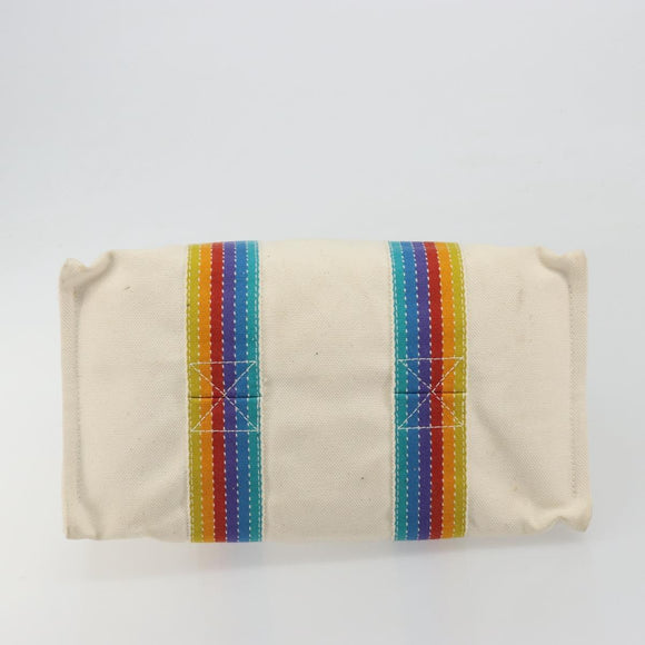 HERMES Bora Bora PM Rainbow Bag Canvas Sokoa Limited Edition Color Auth 193389A