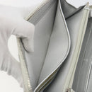 CHANEL Matelasse Long Wallet Lamb Skin Silver CC Auth 193392A-19