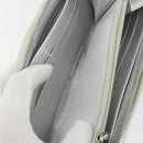 CHANEL Matelasse Long Wallet Lamb Skin Silver CC Auth 193392A-20