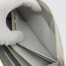 CHANEL Matelasse Long Wallet Lamb Skin Silver CC Auth 193392A-22