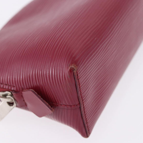 LOUIS VUITTON Epi Pochette Cosmetic PM Cosmetic Fuchsia M40641 LV Auth 193400