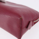 LOUIS VUITTON Epi Pochette Cosmetic PM Cosmetic Fuchsia M40641 LV Auth 193400-9