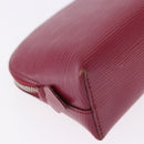 LOUIS VUITTON Epi Pochette Cosmetic PM Cosmetic Fuchsia M40641 LV Auth 193400-10