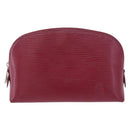 LOUIS VUITTON Epi Pochette Cosmetic PM Cosmetic Fuchsia M40641 LV Auth 193400-2