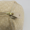 LOUIS VUITTON Monogram Mini Lin Speedy 30 Bag White Dunne M95319 LV Auth 193401-15