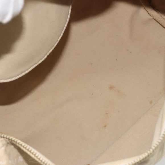 LOUIS VUITTON Monogram Mini Lin Speedy 30 Bag White Dunne M95319 LV Auth 193401
