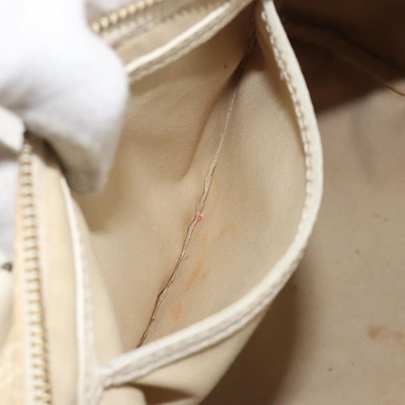 LOUIS VUITTON Monogram Mini Lin Speedy 30 Bag White Dunne M95319 LV Auth 193401