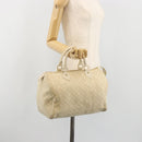 LOUIS VUITTON Monogram Mini Lin Speedy 30 Bag White Dunne M95319 LV Auth 193401-23