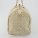 LOUIS VUITTON Monogram Mini Lin Speedy 30 Bag White Dunne M95319 LV Auth 193401-4
