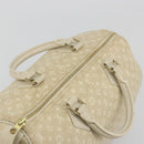 LOUIS VUITTON Monogram Mini Lin Speedy 30 Bag White Dunne M95319 LV Auth 193401-6