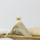 PRADA Shoulder Bag Nylon 2way Beige Gold Auth 193402A-12