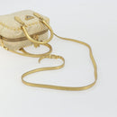 PRADA Shoulder Bag Nylon 2way Beige Gold Auth 193402A-9