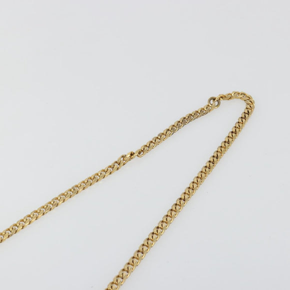 CELINE Star Ball Chain Shoulder Bag Leather Purple Gold Auth 193407V