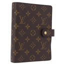 LOUIS VUITTON Monogram Agenda MM Day Planner Cover R20105 LV Auth 193408-1