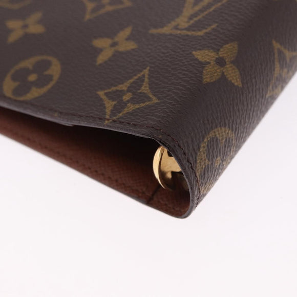 LOUIS VUITTON Monogram Agenda MM Day Planner Cover R20105 LV Auth 193408
