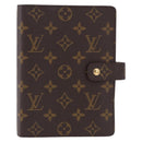 LOUIS VUITTON Monogram Agenda MM Day Planner Cover R20105 LV Auth 193408-2