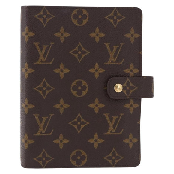 LOUIS VUITTON Monogram Agenda MM Day Planner Cover R20105 LV Auth 193408