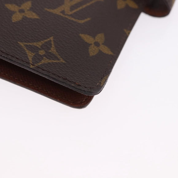 LOUIS VUITTON Monogram Agenda MM Day Planner Cover R20105 LV Auth 193408