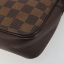 LOUIS VUITTON Damier Ebene Trousse Make Up Pouch N51982 LV Auth 193409-14