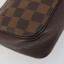 LOUIS VUITTON Damier Ebene Trousse Make Up Pouch N51982 LV Auth 193409-15