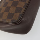 LOUIS VUITTON Damier Ebene Trousse Make Up Pouch N51982 LV Auth 193409-9